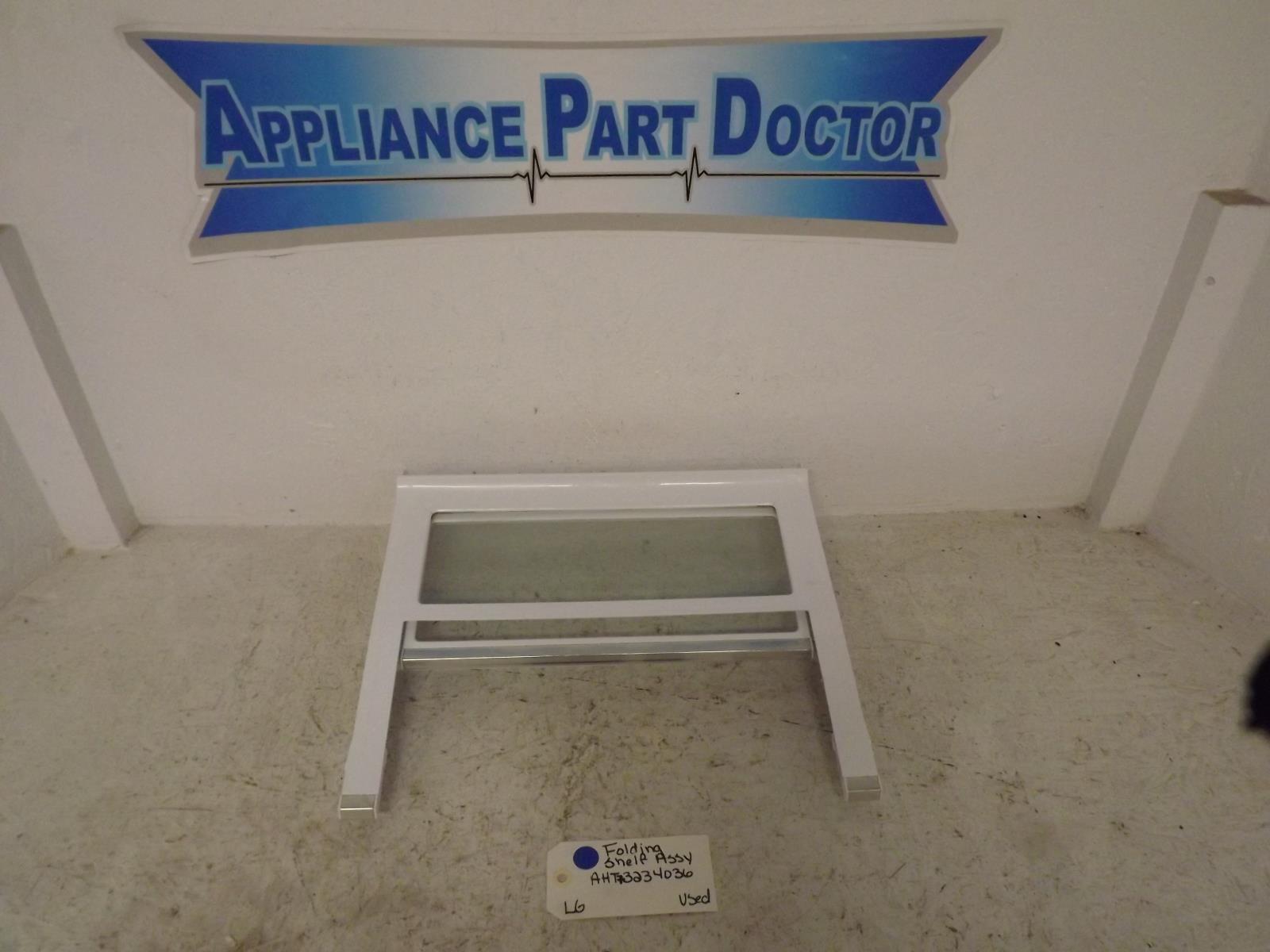 LG Refrigerator AHT73234036 Folding Shelf Assy Used LG Refrigerator AHT73234036 Folding Shelf Assy Used